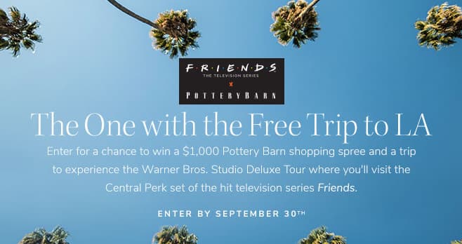 Pottery Barn Friends Sweepstakes