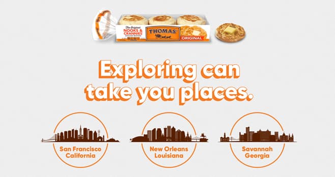 Thomas' English Muffins Explore What's Possible Sweepstakes