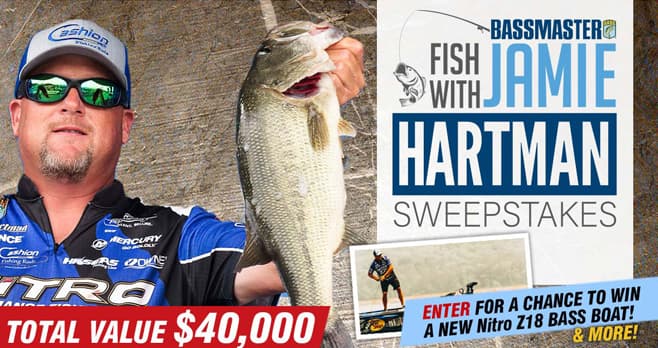 Bassmaster Fish with Jamie Hartman Sweepstakes