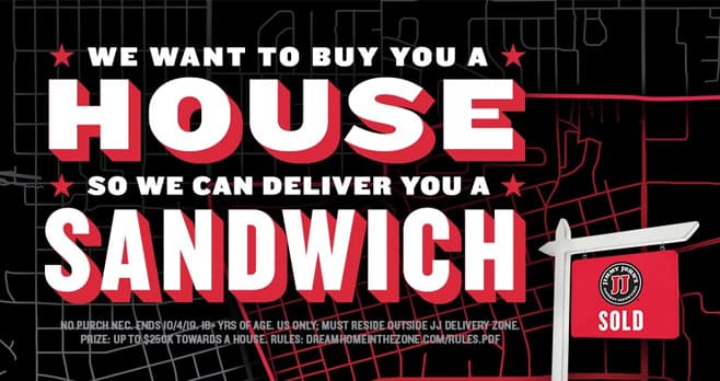 Jimmy John's House Giveaway