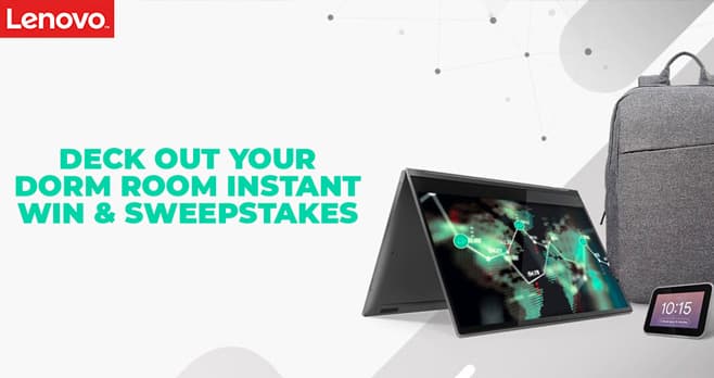 Lenovo Back to School Instant Win