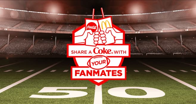 McDonald's Share A Coke Fall Football Sweepstakes (Coke.com/FanMates)