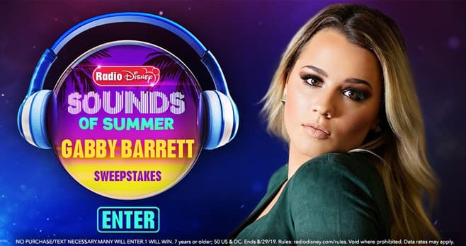 Radio Disney Sounds of Summer Gabby Barrett NBT Sweepstakes