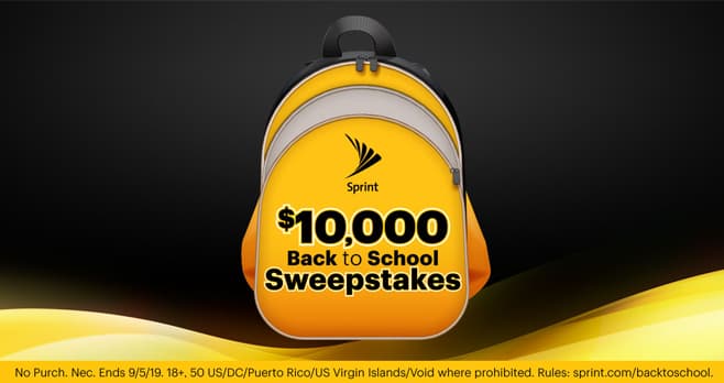 Sprint Back to School Sweepstakes (Sprint.com/BackToSchool)