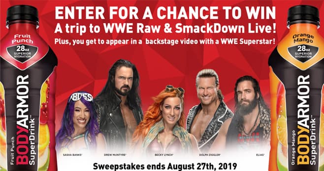 WWE BODYARMOR Sweepstakes