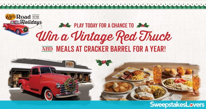 Cracker Barrel Road to the Holidays Sweepstakes