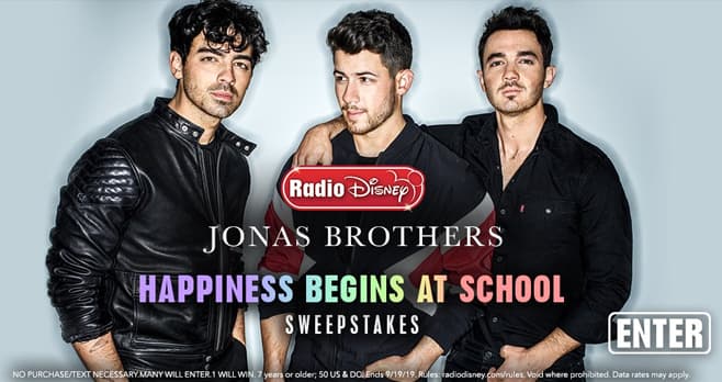 Radio Disney Happiness Begins at School Sweepstakes