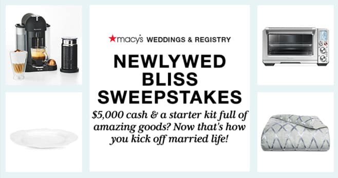 Macy's Newlywed Bliss Sweepstakes