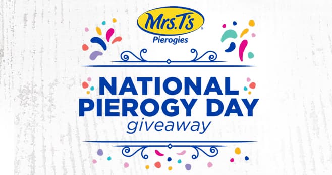 Mrs. T's Pierogies National Pierogy Day Giveaway 2021