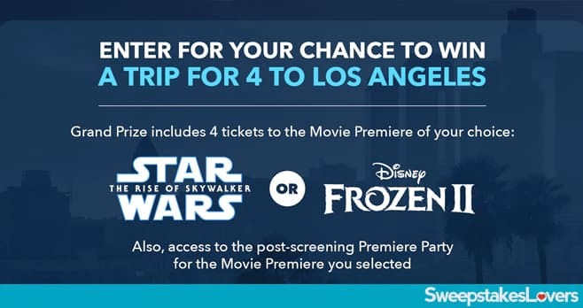 Disney Movie Premiere Sweepstakes