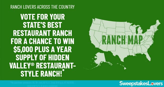 Hidden Valley Restaurant Ranch Sweepstakes