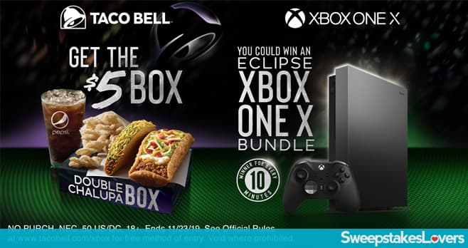 Taco Bell Xbox One X Giveaway 2019