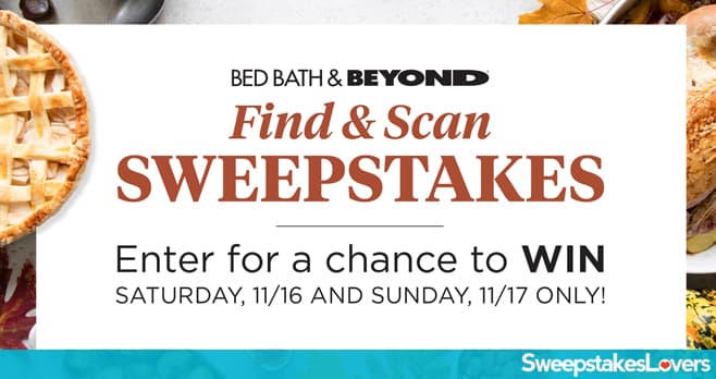 Bed Bath and Beyond Find and Scan Sweepstakes
