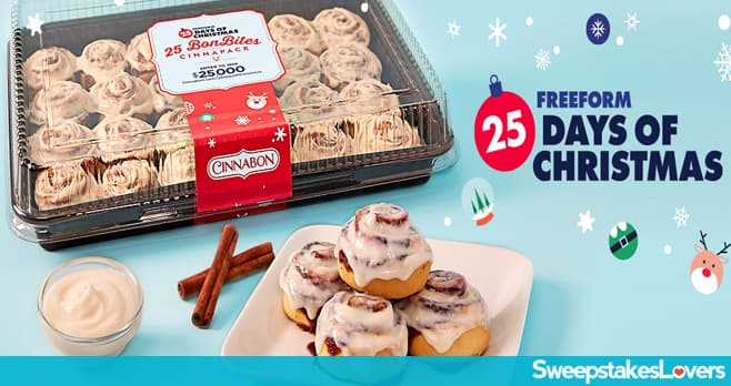 Cinnabon 25 Days of Christmas Sweepstakes (Cinnabon.com/25DaysOfChristmas)