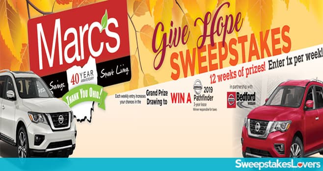 Marc's Give Hope Sweepstakes