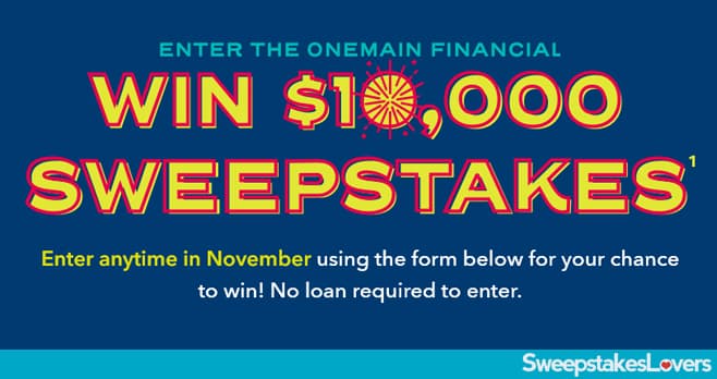 Onemain Financial Win $10K Sweepstakes