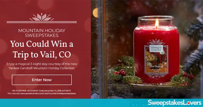 Yankee Candle Mountain Holiday Sweepstakes