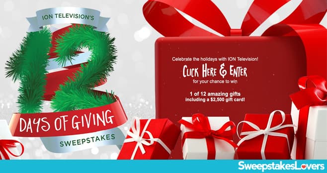 Ion Television 12 Days of Giving Sweepstakes