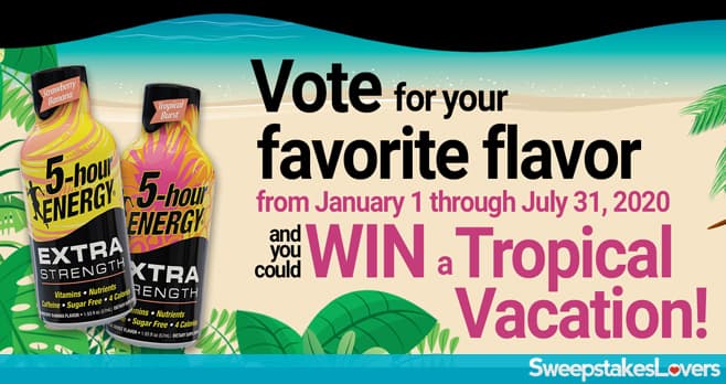 5-Hour Energy Taste of the Tropics National Sweepstakes