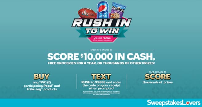 Pepsi Rush In to Win Instant Win Game 2020