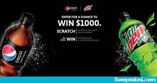 Pepsi Cash In With Zero Instant Win Game 2020