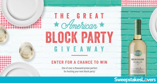 Beringer Great American Block Party Sweepstakes 2020