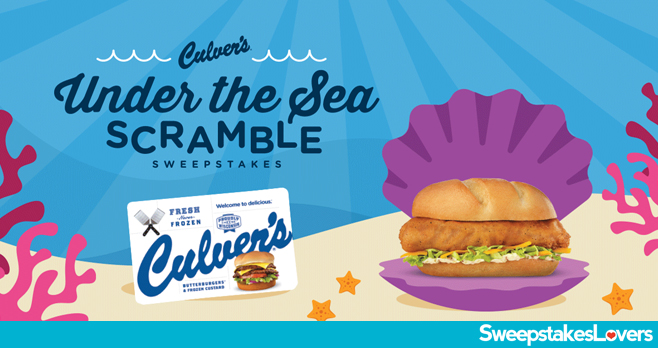 Culver's Under the Sea Scramble Sweepstakes 2020