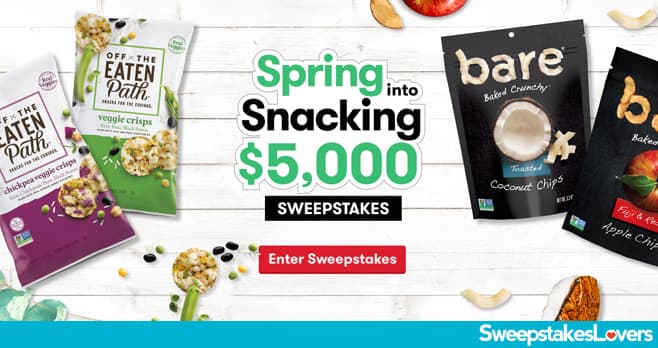 Tasty Rewards Spring Into Snacking $5,000 Sweepstakes 2020