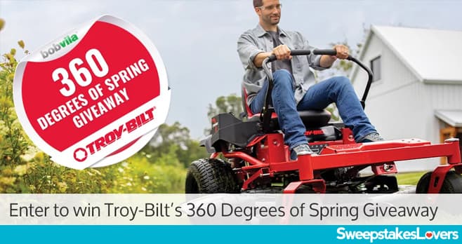 Bob Vila 360 Degrees of Spring Sweepstakes 2020