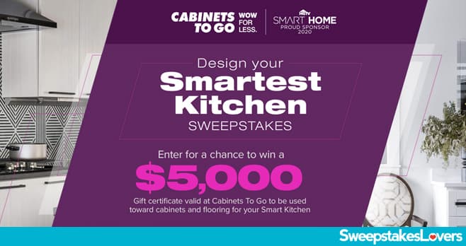 DIY Network and Cabinets To Go Design Your Smartest Kitchen Sweepstakes 2020