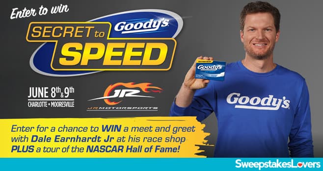 Goody's Secret to Speed Sweepstakes 2020