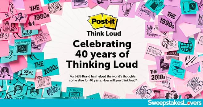 Post-it 40th Anniversary Sweepstakes 2020