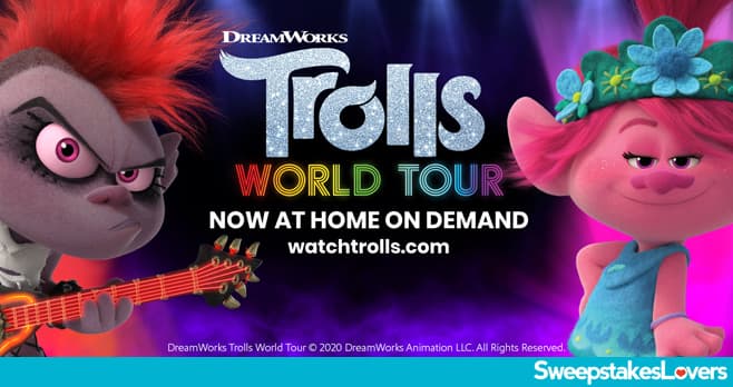 Southwest DreamWorks Trolls World Tour Destination Sweepstakes 2020