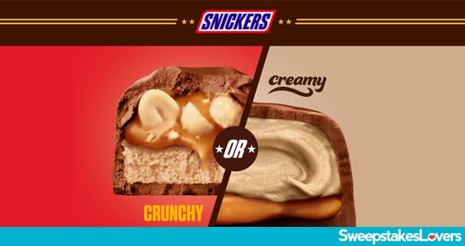 SNICKERS Crunchy or Creamy Instant Win & Sweepstakes 2020