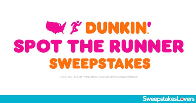 AGT Dunkin Spot The Runner Sweepstakes 2020