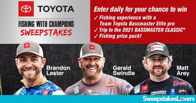 Bassmaster Toyota Fishing with Champions Sweepstakes 2020