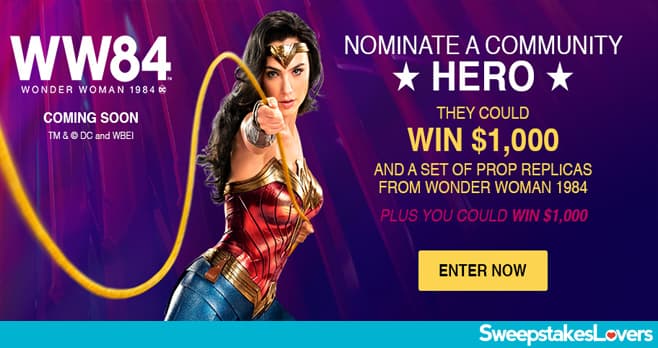 Valpak Wonder Woman 1984 Community Hero Sweepstakes 2020