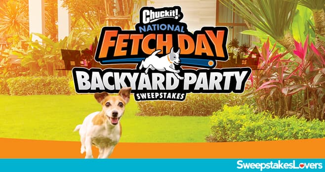 Chuckit National Fetch Day Sweepstakes 2020