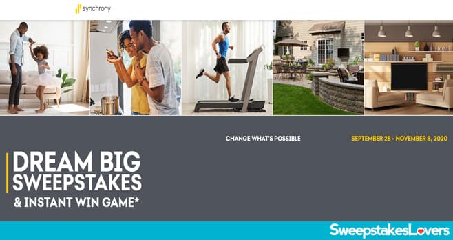 Synchrony Bank Dream Big Sweepstakes 2020