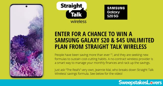 The Real Straight Talk Wireless Sweepstakes 2020