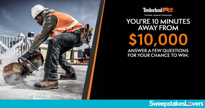 Timberland PRO $10,000 Sweepstakes 2020