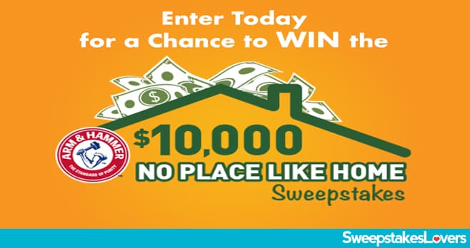 ARM & HAMMER $10,000 No Place Like Home Sweepstakes 2020