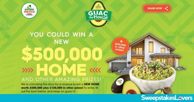 Avocados From Mexico Guac The House Sweepstakes 2020