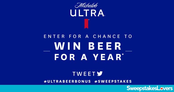 Michelob Ultra Beer For A Year Sweepstakes 2020