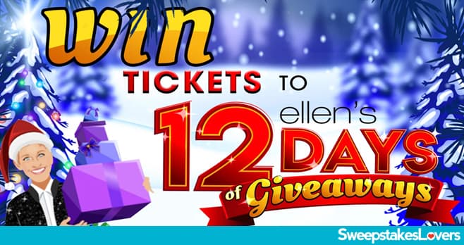 Ellen Shop 12 Days of Giveaways Sweepstakes 2021