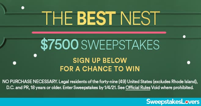 Simon The Best Nest Sweepstakes 2020