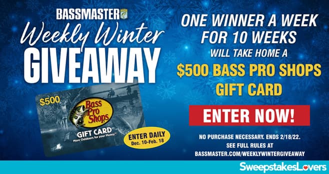 Bassmaster Weekly Winter Giveaway 2022