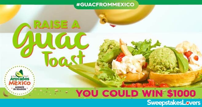 Avocados From Mexico New Year's Guac Toast Sweepstakes 2020