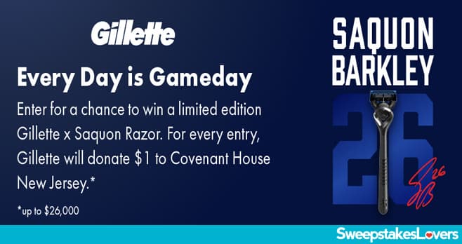 Gillette x Saquon Razor Sweepstakes 2020