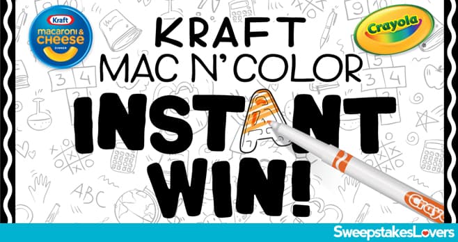 Kraft Mac N' Color Instant Win 2020